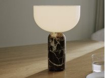 Портативна лампа Kizu, мармур Rosso Levanto Marble/білий акрил