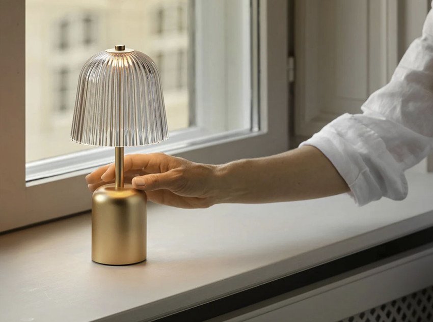 Портативна лампа Asteea, латунь