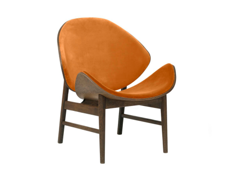 Лаундж крісло The Orange, темний дуб/помаранчеве
