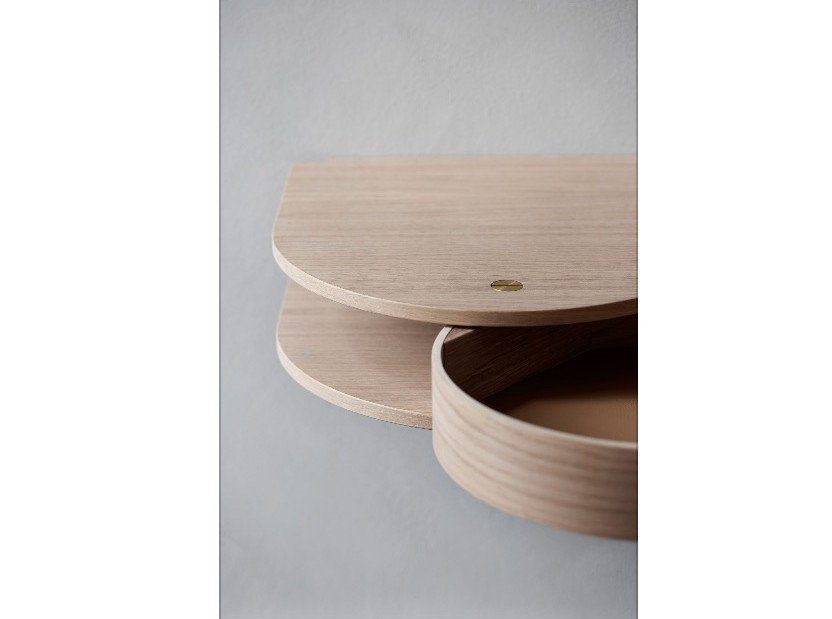 Настінна полиця Valet, світлий дуб