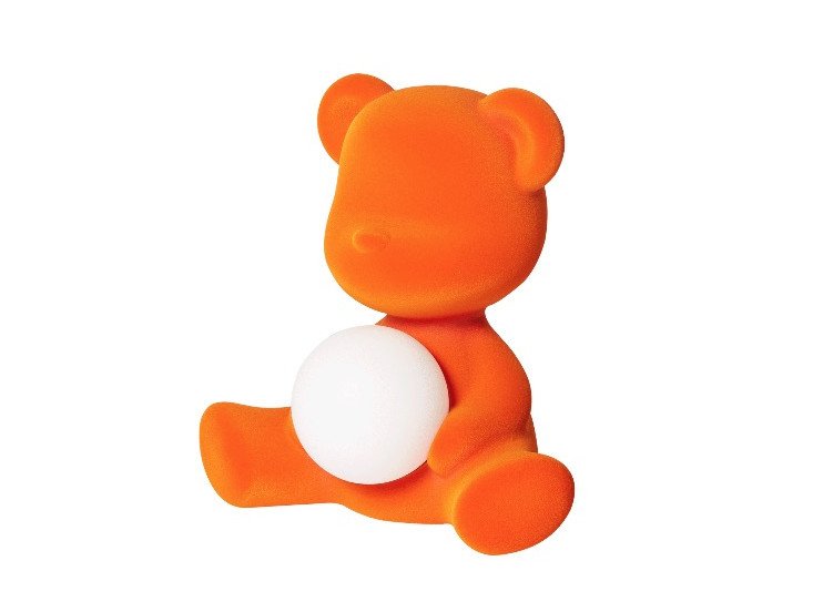 Портативна настільна лампа Teddy Girl-Velvet Finish, помаранчева