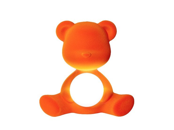 Портативна настільна лампа Teddy Girl-Velvet Finish, помаранчева