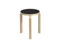 Табурет Stool 60, светлые ножки/черный линолеум Табурет Stool 60, светлые ножки/черный линолеум