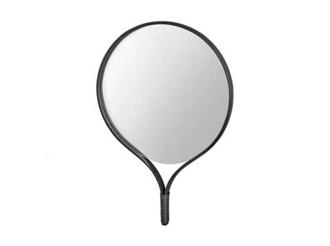 Зеркало Racquet, круглое, черное