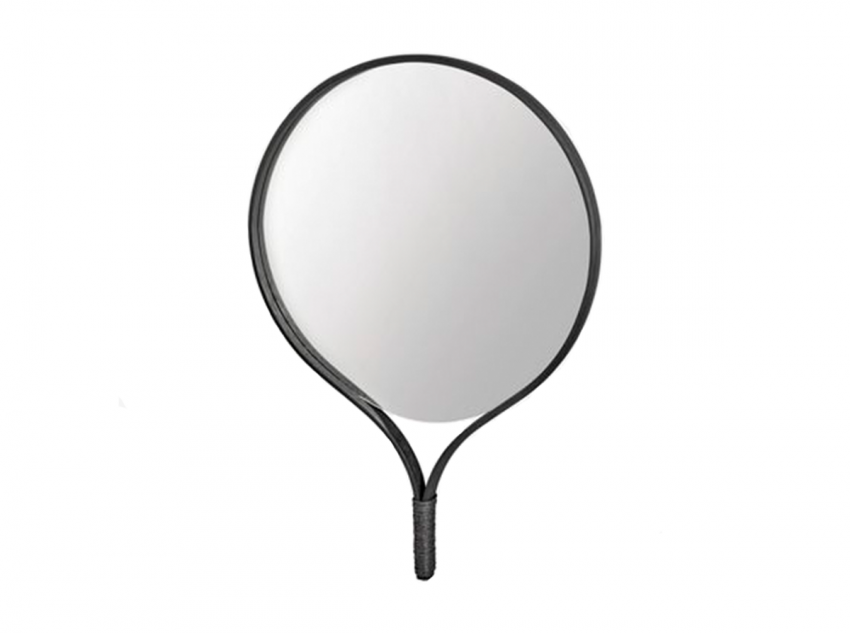 Дзеркало Racquet, кругле, чорне