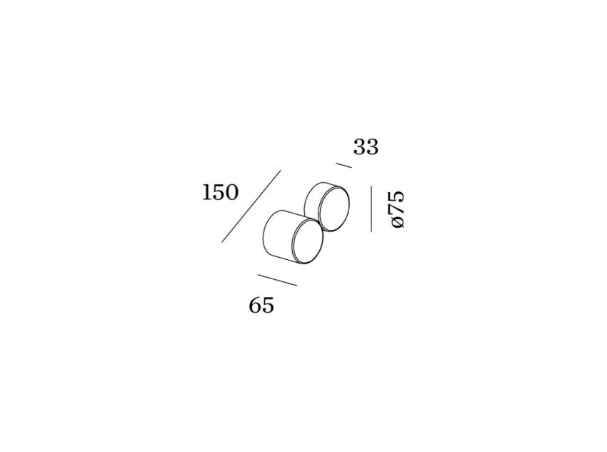 Настенный светильник Dot 2.0, черный
