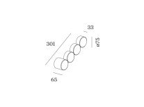 Настенный светильник Dot 4.0, шампань