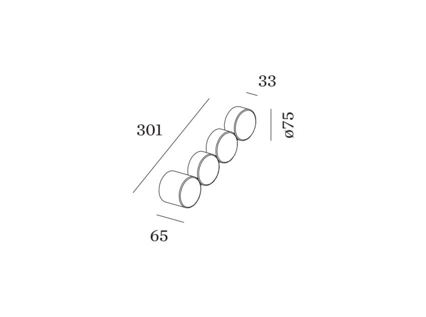 Настенный светильник Dot 4.0, шампань