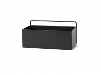 Настінне кашпо Wall Box rectangle, 30,5, чорне