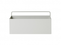 Настінне кашпо Wall Box: rectangle, велике, світло-сіре