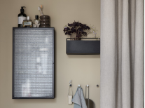 Настінне кашпо Wall Box: rectangle, велике, світло-сіре