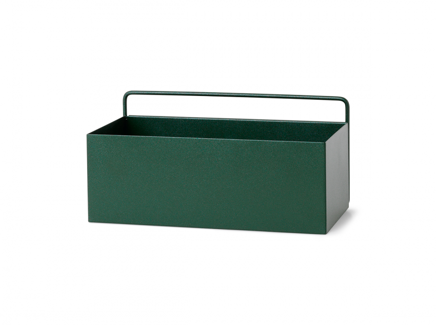 Настінне кашпо Wall Box rectangle, 30,5, зелене