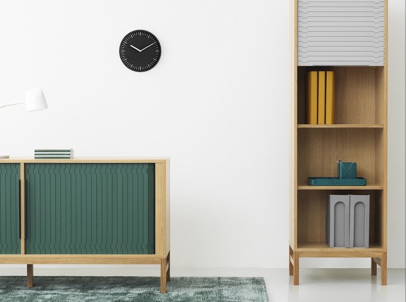 Настінний годинник Day, чорний