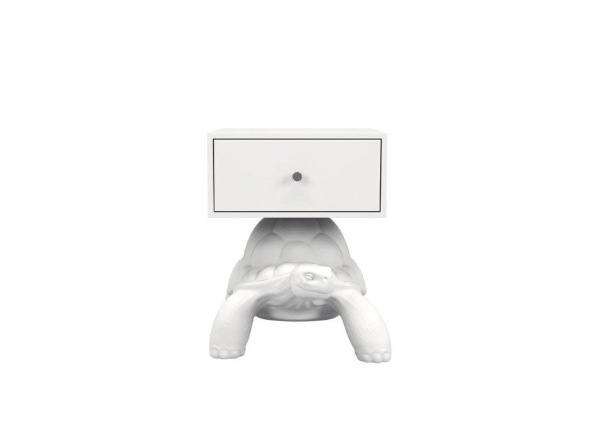 Приліжковий столик Turtle Carry, білий