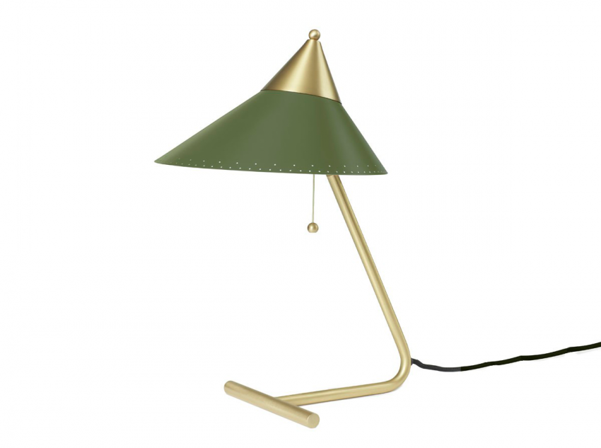 Настольная лампа Brass Top, зеленая