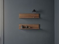 Настінна полиця Tana, чорний морений дуб