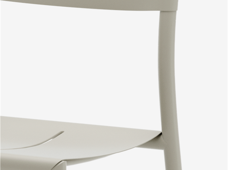 Обідній стілець May, світло-сірий