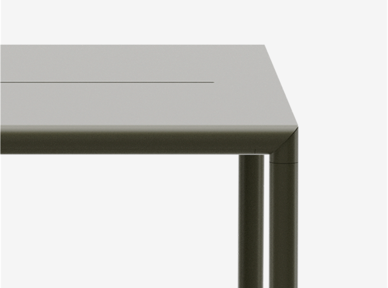 Обідній стіл May 85x85, темно-зелений