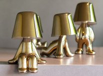 Портативна лампа Golden Brothers, Sam, золота