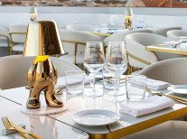 Портативна лампа Golden Brothers, Tom, золота