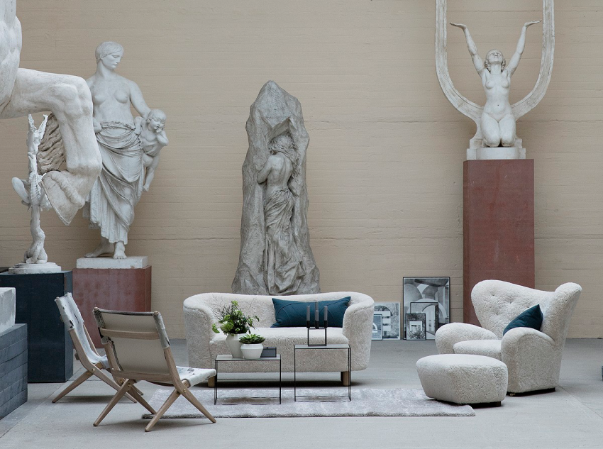 Диван Mingle Two Seater, ткань sheepskin Диван Mingle Two Seater, ткань sheepskin