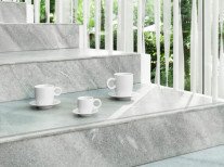 Чашка з блюдцем Twist, 15, біла