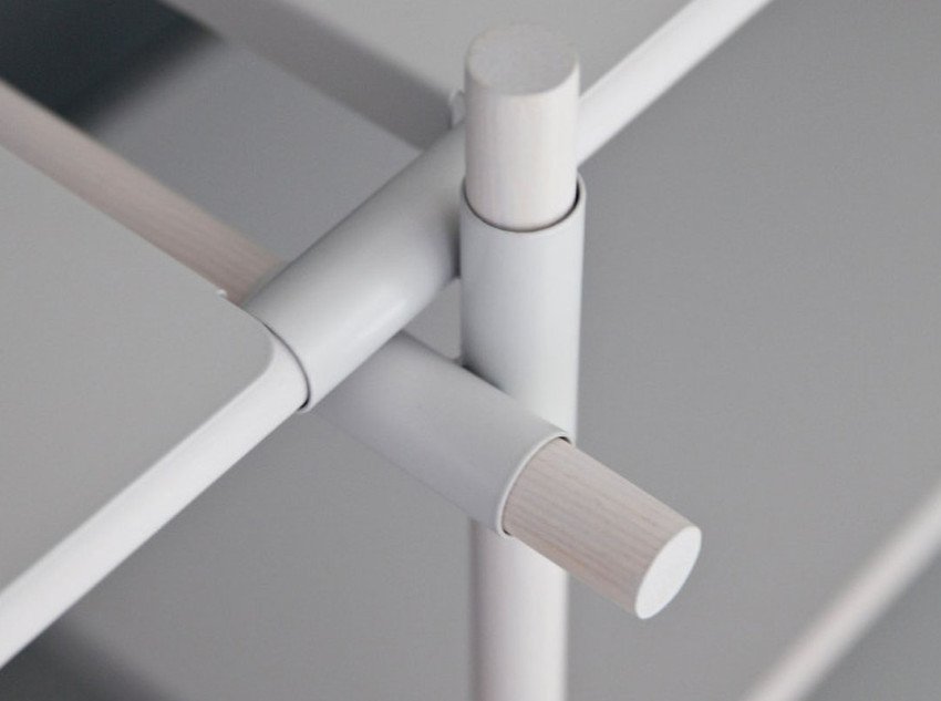 Система полок Stick System, коричневая/черная Система полок Stick System, коричневая/черная