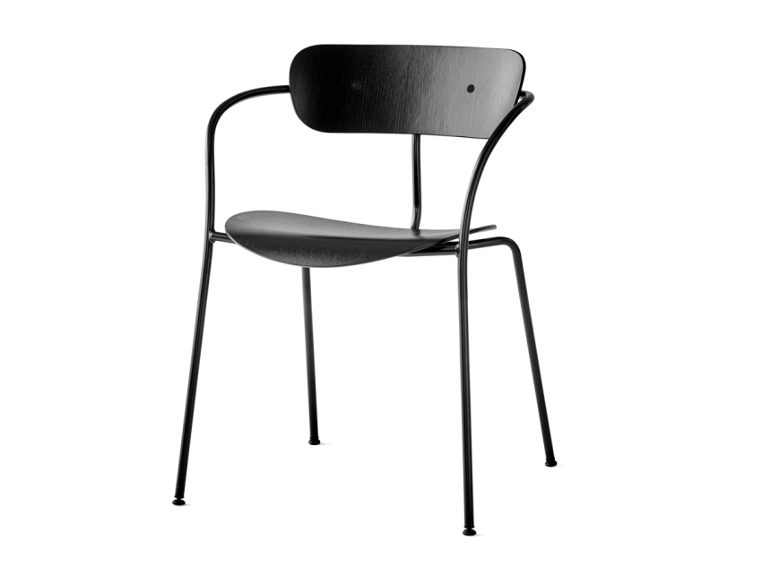 Стілець Pavilion AV2, чорний лакований дуб