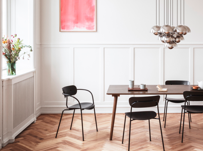 Стілець Pavilion AV2, чорний лакований дуб