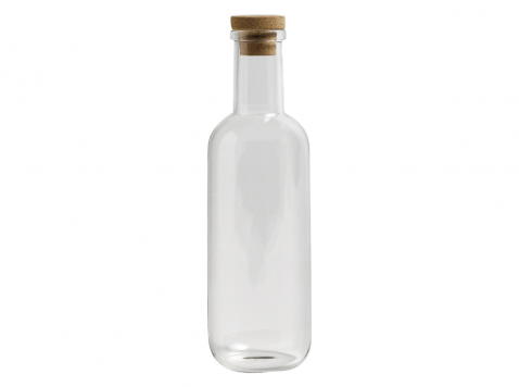 Стеклянная бутылка Bottle, большая, прозрачная