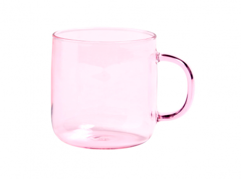 Чашка Borosilicate, рожева
