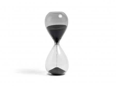 Пісочний годинник Time, маленький, 3 min, чорний