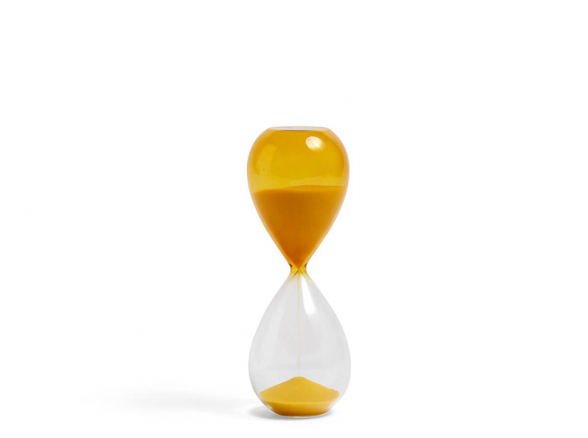 Пісочний годинник Time, середній, 15 min, жовтий