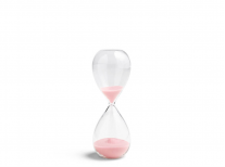 Пісочний годинник Time, середній, 15 min, світло-рожевий