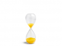 Пісочний годинник Time, середній, 15 min, світло-жовтий