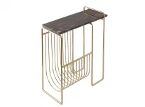 Органайзер для журналів Sino, коричневий/золотий