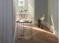 Органайзер для журналів Sino, коричневий/золотий