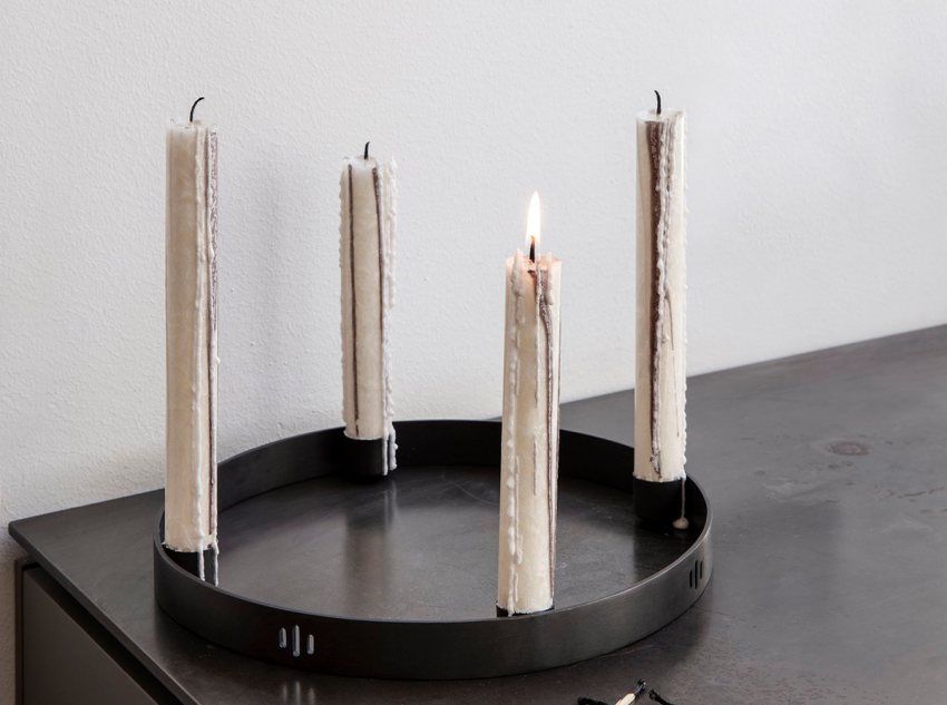 Набір свічок Duo candle, сірі