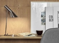 Настільна лампа AJ mini, нержавіюча сталь