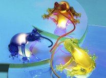 Настільна лампа Hungry Frog, бурштин Настільна лампа Hungry Frog, бурштин