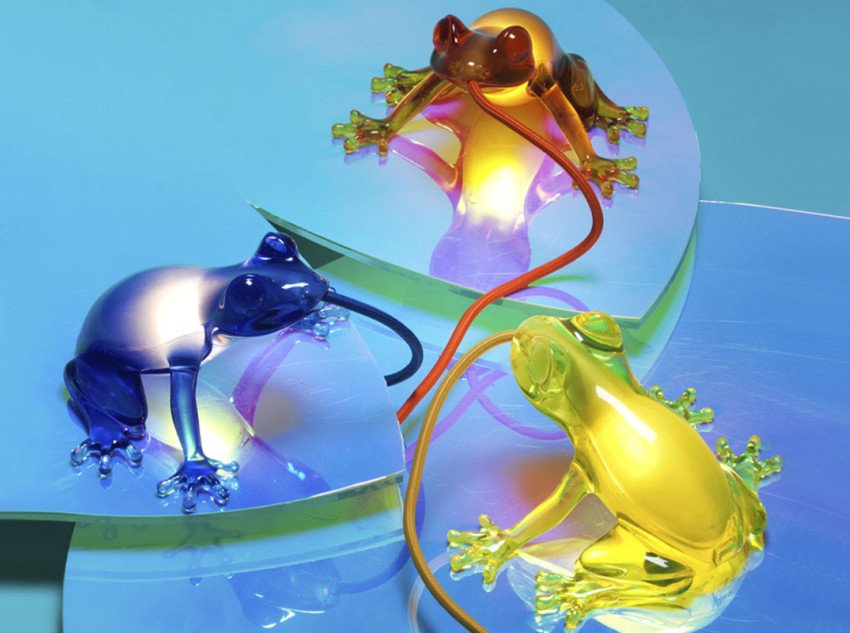 Настільна лампа Hungry Frog, бурштин Настільна лампа Hungry Frog, бурштин