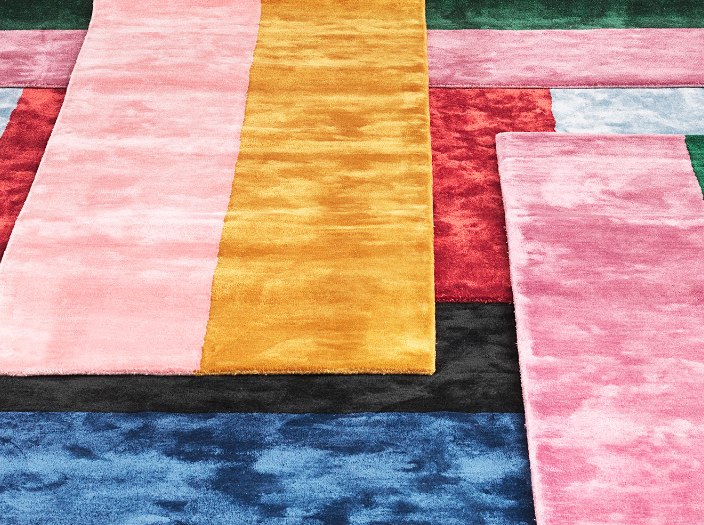 Килим Pavilion 80/240, жовтий/рожевий