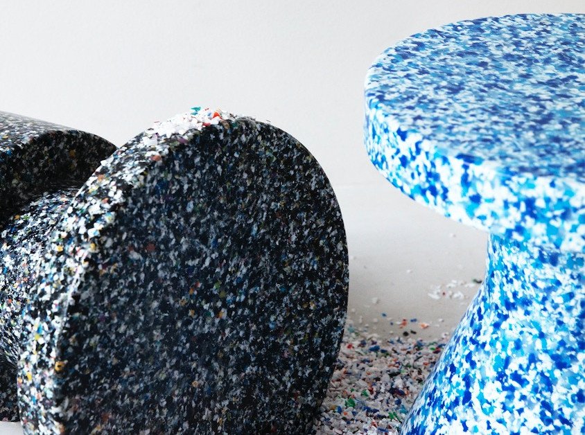 Кавовий столик Bit stool cone, чорний