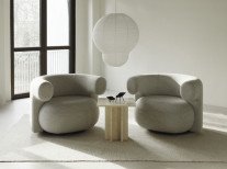 Крісло Burra Lounge W.Return, кремове