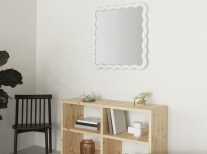 Зеркало с подсветкой Illu, 80x80, белое