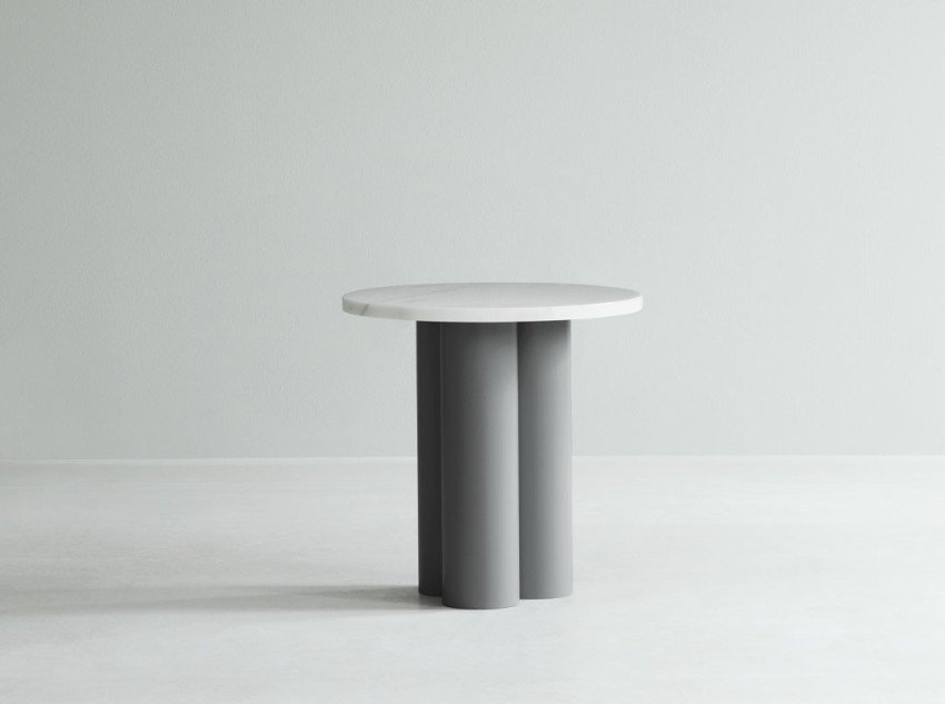 Кавовий столик Dit, сірий/білий мармур Carrara