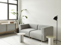 Кавовий столик Dit, сірий/білий мармур Carrara