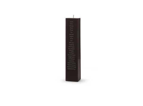 Свеча Calendar Candle Square, коричневая