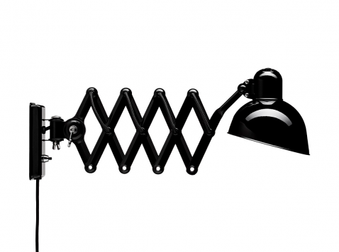 Настінний світильник Kaiser Idell 6718-W Scissor, чорний глянцевий