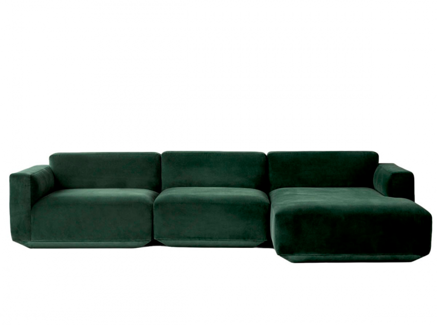 Модульний диван Develius Modular Three, зелений вельвет
